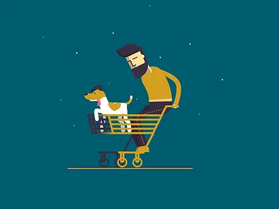 Hot Dog adobe after effect design fox terrier motion art sdob vector art