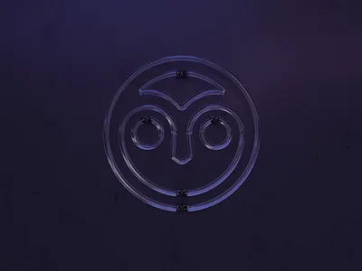 Pay With Rooam 3d animation app bill c4d design logo mobile motion neon owl pay photoshop tab