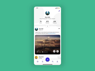 Social Network App - Interactions animation app branding design flat icon illustration logo minimal typography ui ux vector web website