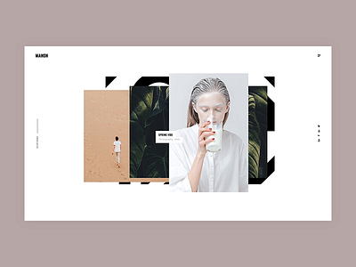 Manon - Stacked Portfolio animation creative design flat minimal minimalism portfolio ui ux web website wordpress