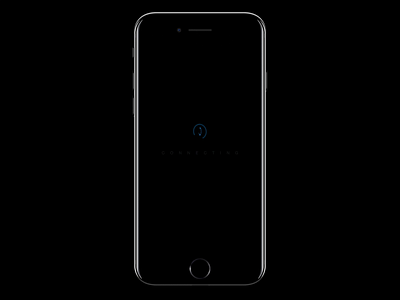Connecting Screen animation connect framer iphone mobile prototype