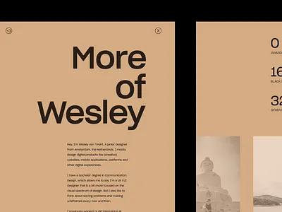 Another About Page about about page editorial interface minimal portfolio web