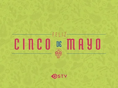 Happy Cinco de Mayo animation cactus cinco de dress flower guitar happy maracas mayo mexican skull video