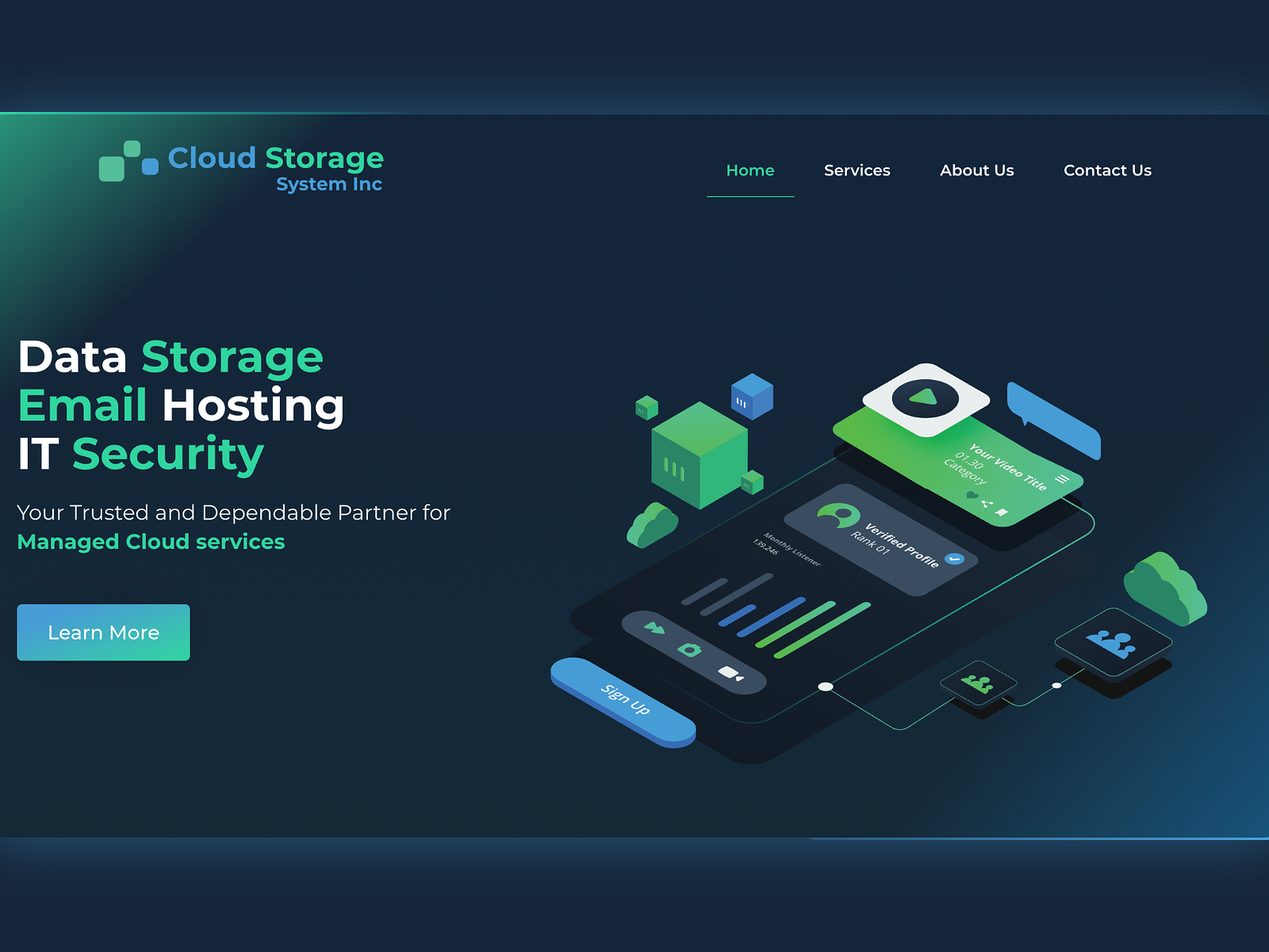 Cloud Storage Systems Inc by Scavan Systems on Dribbble