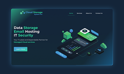 Cloud Storage Systems Inc branding data storage design email hosting graphic design hosting illustration it logo security storage typography ui ux vector