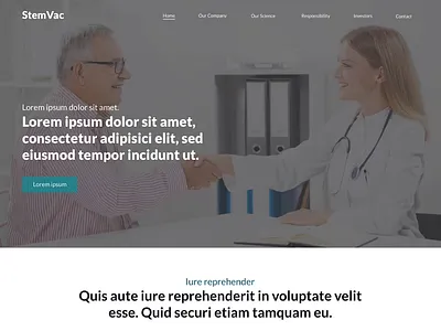 StemVac - Concept biotechnology branding concept concept design design front end developer web design webflow website wordpress