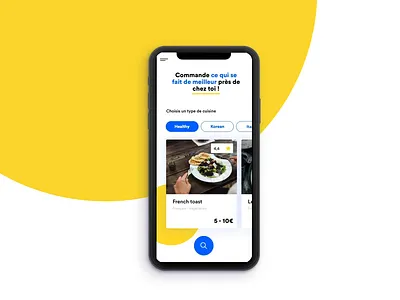 Fringale - Animation app design branding cards ui delivery app design geometry motion ui