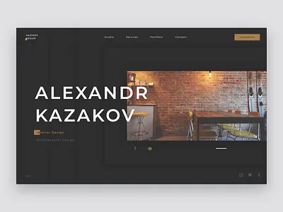 Animation for architect studio site after affects agency animation concept design home page design motion portfolio studio ui ux