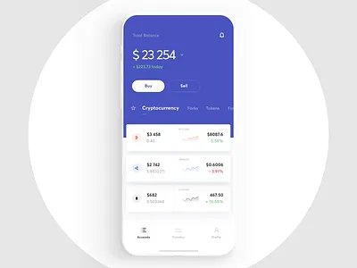 Multicurrency Wallet App Interaction after effects app buy crypto cuberto currency design exchange graphics icons interaction mobile motion sell ui ux wallet