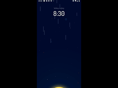 Wakey Alarm Clock - Rainy Weather Animation alarm clock android animation cute design forecast rain rainy vector wakey weather