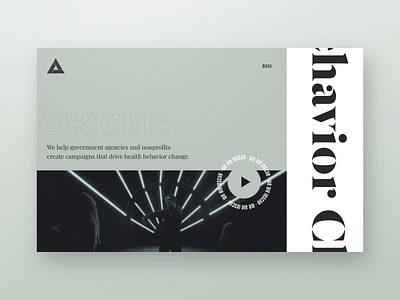 Rescue Concepts 30 day challenge agency animation branding california design digital gif illustration interaction logo photography portfolio typography ui ux vector video web web design