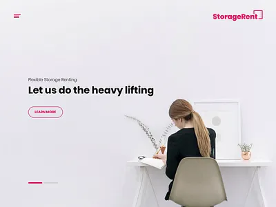 Landing page exploration using Invision Studio interaction landing page ui ux website