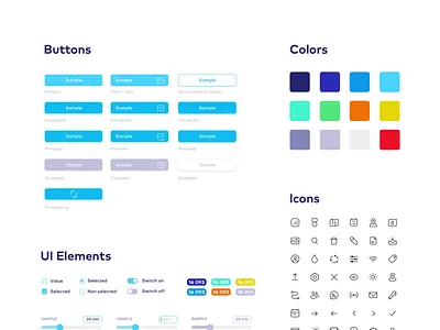 App's Design System app app design clean design system simple simplicity system ui design system ui library ui style guide web app web app development web design