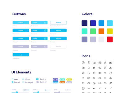 App's Design System app app design clean design system simple simplicity system ui design system ui library ui style guide web app web app development web design
