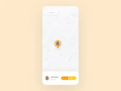 Real-time Targeting Chat Animation animation app chat chat app direction gif lbs map message social social app ui zenly