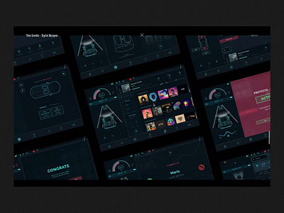 Portfolio • Open Project animation black branding cinema design interaction interface motion portfolio ui video
