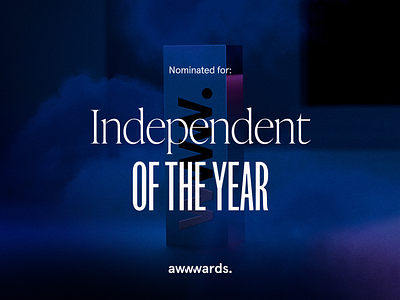 Independent Of The Year 2022 - Nominee awwwards designers freelance independent of the year 2022 talent