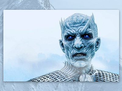 The Long Night game of thrones hbo interface invision studio invisionapp invisionstudio night king the long night ui ux web interface