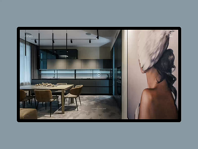 IQOSA — Animated Project Page animation architecture black clean creative grid. desktop interior design iteration minimal mobile page photo portfolio project slider transition typography uiux ux web