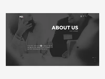 Website for MD about us after affects animation corporate website our services photoshop we web design website