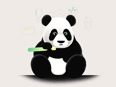 Hungry Little Panda 2d animatedgif animation arcade bamboo character animation food game design illustration panda