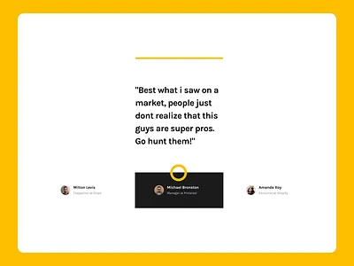 Qaitomo Testimonials after effects animation design motion motion design motiongraphics ui ui8 ux