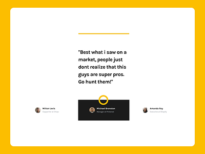 Qaitomo Testimonials after effects animation design motion motion design motiongraphics ui ui8 ux