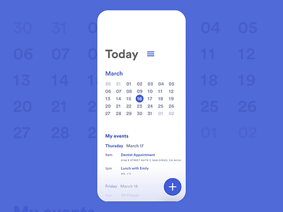 Calendar adobe photoshop adobe xd app calendar circular design events interface ios mobile today ui web xd