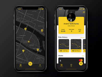 Scooter Sharing android app animation app interaction ios ios app iphone x product scooter sharing ui ui deisgn ux ux design web deisgn