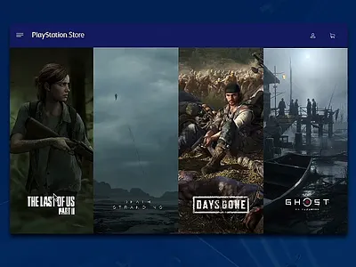 PS Store interface invision studio invisionapp invisionstudio playstation playstation4 playstore ps4 sony the last of us ui ux web interface