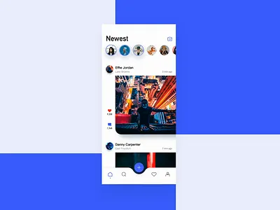 Social App animation activity activity feed after effect animation app chat graphics map rounded search social app uds ui