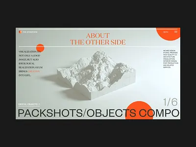 The Other Side About Page Animation about anim animation cinema4d concept design grid interaction interface motion promo render typography ui ux web website