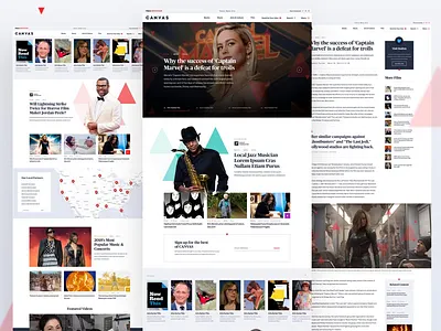 PBS CANVAS - Showcase article arts design desktop editorial geometry media news responsive topics ui ui design web design