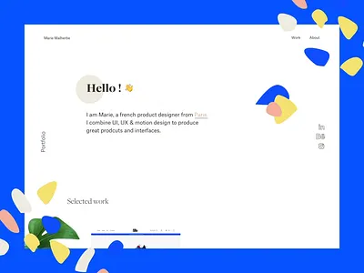 Portfolio - 2019 branding designer illustration landingpage pattern portfolio portrait uidesign uxdesign