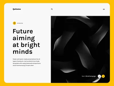 Qaitomo Landing Page after effects animation design motion motion design motiongraphics ui ui8 ux