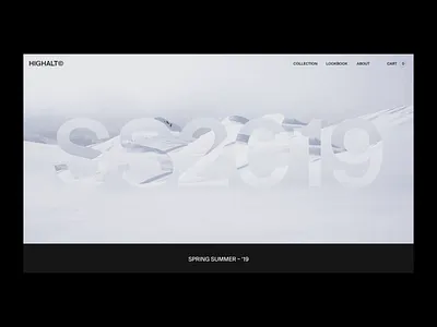 HIGHALT© – Scroll reveal lookbook after effects animation brand branding illustration interaction interface landing page logo minimal photography travel type typography ui ux web web design website