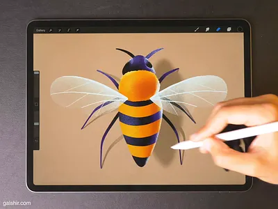 Bee 🐝 bee drawing illustraion