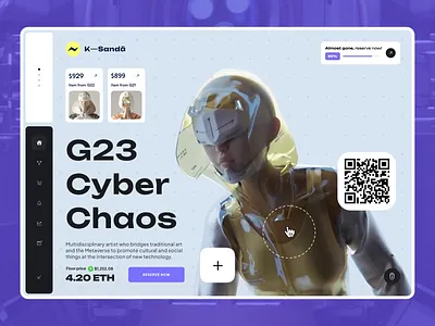 NFT Marketplace — Animation 3d animation character cyber cyberpunk dashboard design ethereum interaction minimal motion nft product design qr render ui ux wallet web webdesign