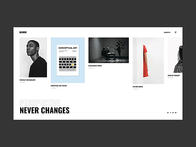Manon - Horizontal Portfolio agency art bold color creative design flat minimal minimalism portfolio typography ui ux web website wordpress