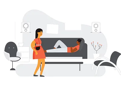 Living spaces. 2d aftereffects animated explainer animation branding character design digital illustration motion motion graphics roommates technology vector video vidico