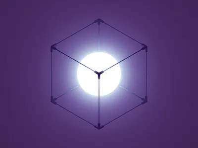Philosopher's Cube geometry isometric loop meditation mindfuck optical illusion seamless