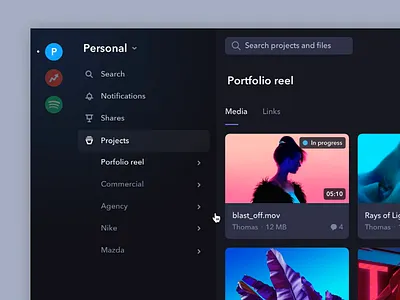 Account/team switcher animation account animation app desktop motion profile switcher teams ui