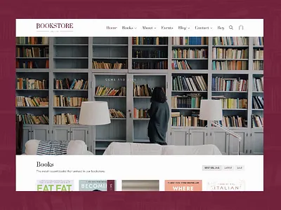 Bookstore Site books bookshelf bookshop bookstore clean laborator light minimal minimalist reading site theme themeforest ui ui ux design web web design website white wordpress
