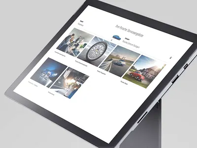 Porsche service finder automotive clean configurator finder html html5 porsche service webapp webdesign