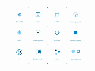 Technologies SNCF 1/2 abstract grid icon icons railroad series tech technologies