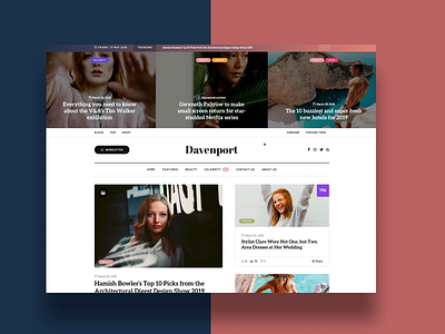 Davenport1 animation blog blogger business corporate hero interaction landing magazine minimal slider themeforest ui ux web webdesign wordpress