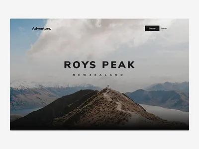 Adventure Parallax Scrolling Animation animation parallax parallax scrolling ui uiux website design