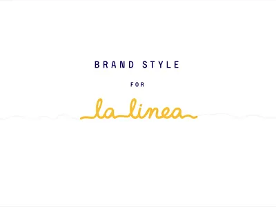 LaLinea Logo animation brand branding clean flat graphic design identity illustration illustrator logo minimal type typography vector