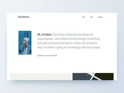 Portfolio Website design minimal portfolio web design website