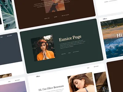 Portfolio Builder Animation landing page personal portfolio template ui ux web design website